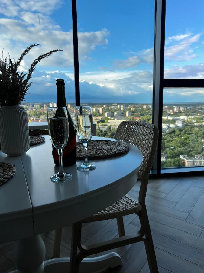 Hanza Tower Szczecin, Floor 21, City - River View ภายนอก รูปภาพ