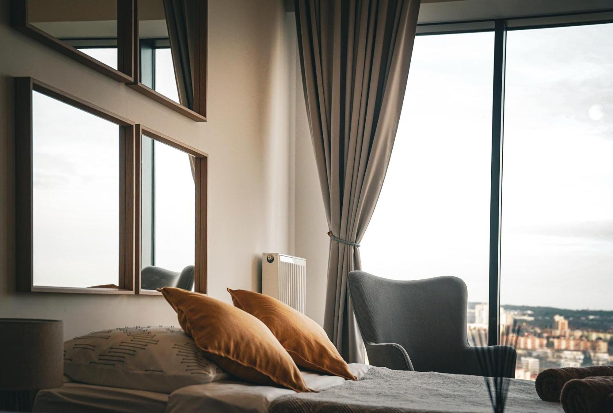 Hanza Tower Szczecin, Floor 21, City - River View ภายนอก รูปภาพ